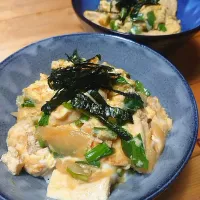 生姜風味の豆腐たまご丼|むーさんさん