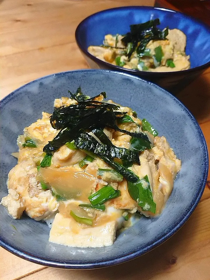 生姜風味の豆腐たまご丼|むーさんさん