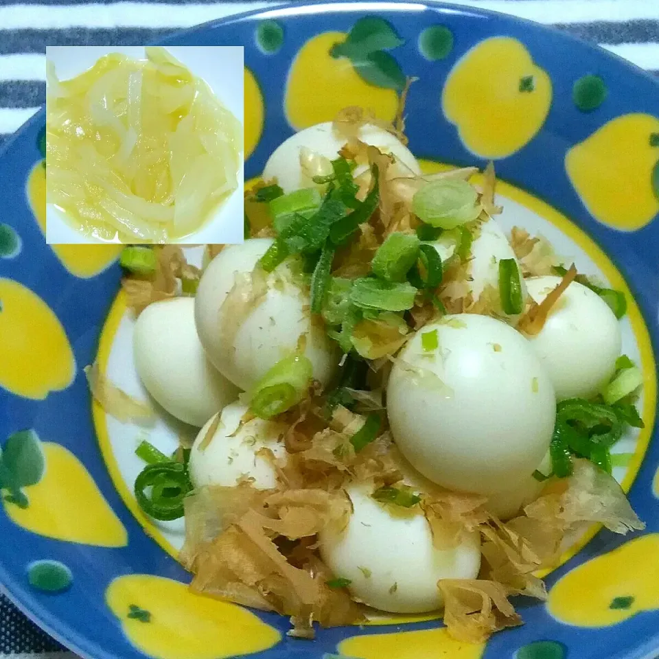 2019/04/14　からビーさんの　♥うずらの卵の白だし煮♥|ちいたんさん