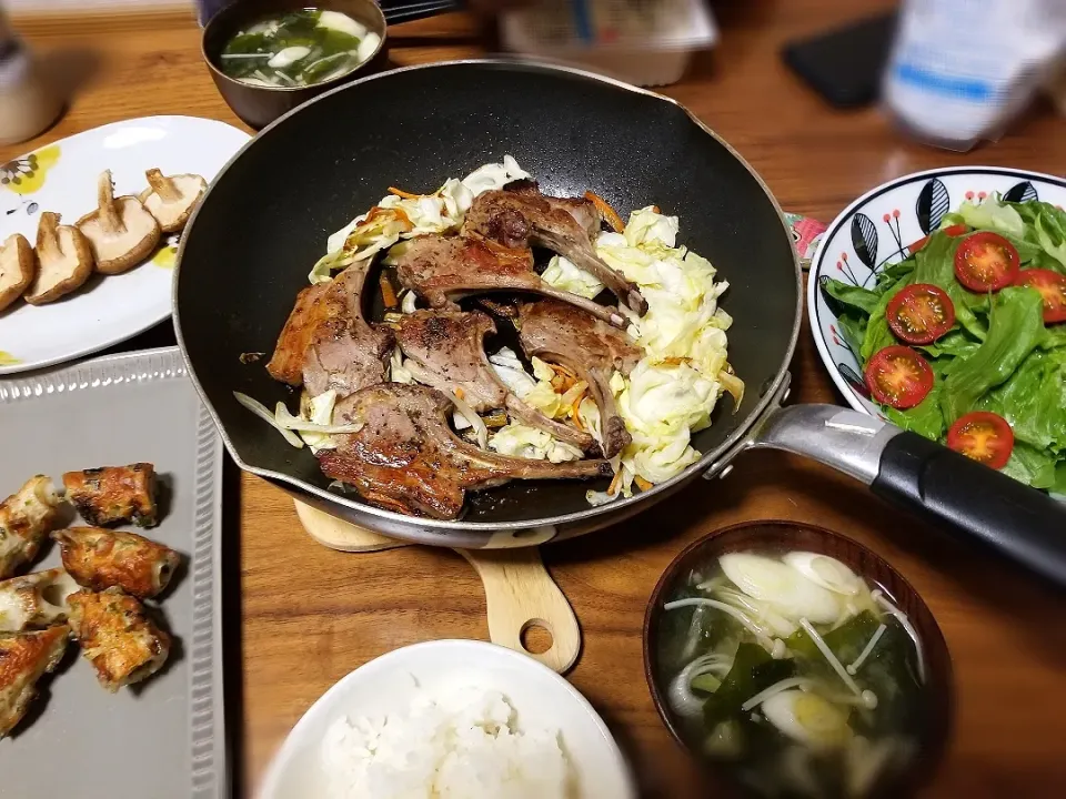 頂き物のラムチョップでお夕飯|misuzvさん