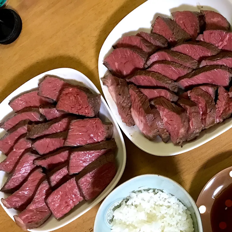 Snapdishの料理写真:分厚めローストビーフ🐄|詩月さん