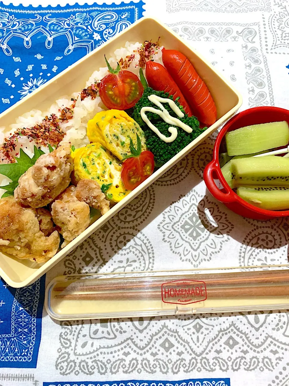 Snapdishの料理写真:2019.4.15 今日の娘弁当♡|mieさん