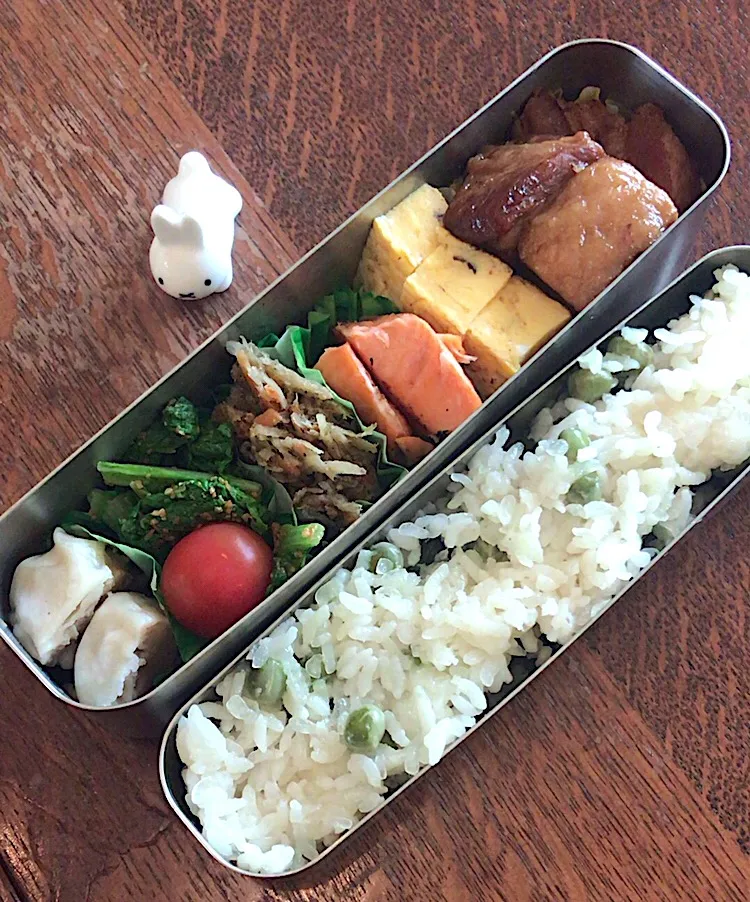 ランチ#お弁当 #お弁当記録  #豚角煮|小松菜さん