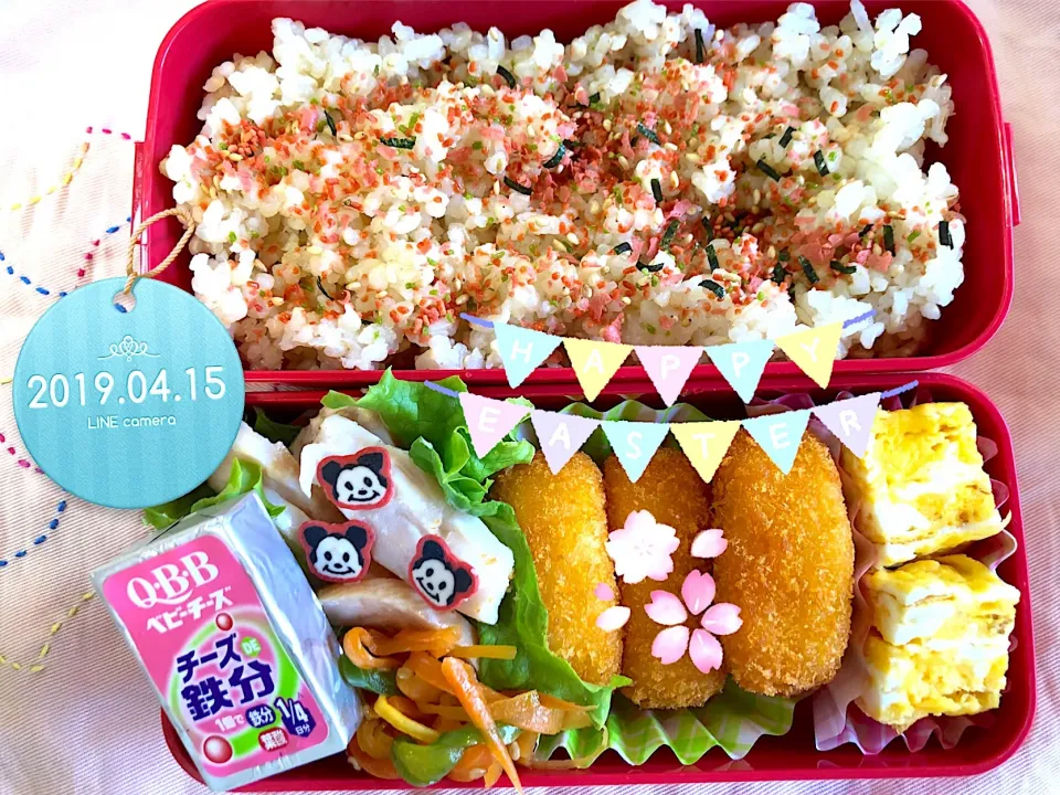 コーンコロッケJKお弁当🌽|harutomomamaさん