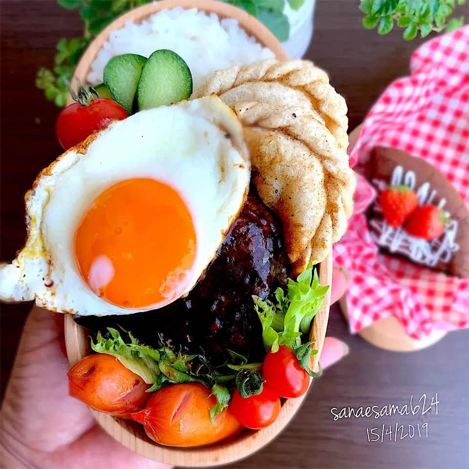 Snapdishの料理写真:ロコモコ丼|さえちゃんさん