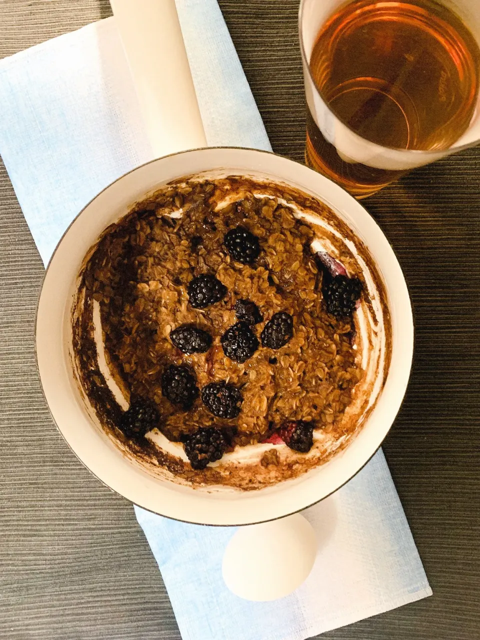 Oatmeal with Cacao powder & blackberries &sugar free ree maple syrup|0.5Souuさん