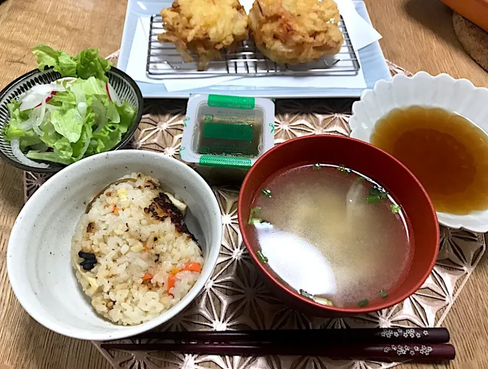 白えびのかき揚げ定食|なちょすけさん