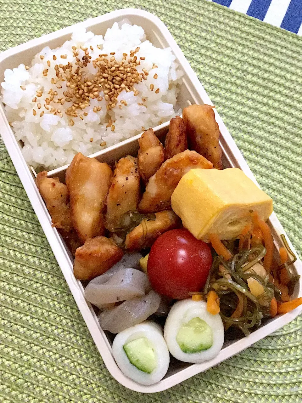 長女の中学弁当！
鶏むね肉のうま焼き、しょっぱ目！|yukoさん