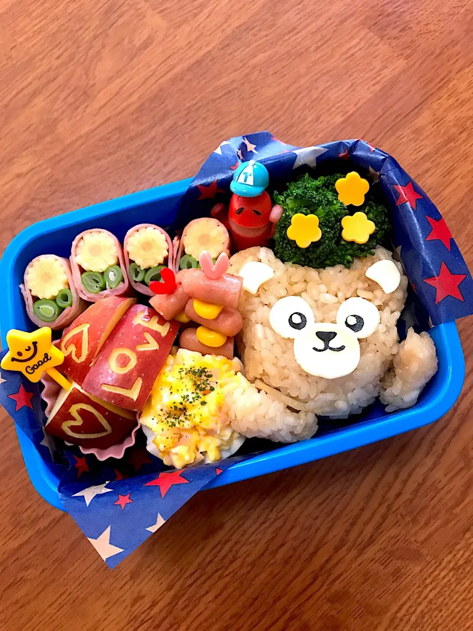 Snapdishの料理写真:たけのこご飯deダッフィー弁当♡|かなさん