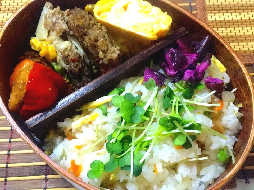 #高校生男子のわっぱ弁当|もりや❤ゆりさん