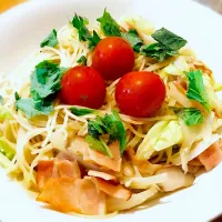 春キャベツとベーコンのパスタ|EIKICHIさん