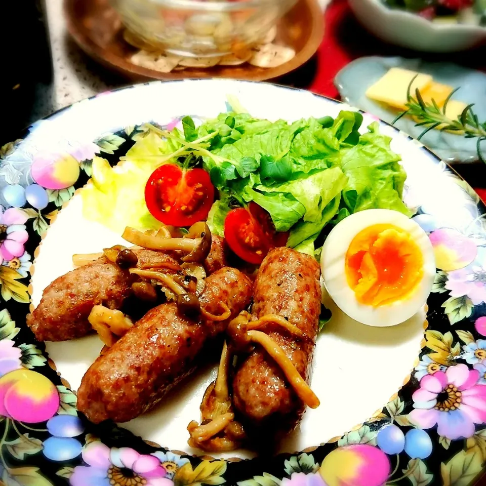 Snapdishの料理写真:おうちで簡単！ハーブソーセージ|とまと🍅さん