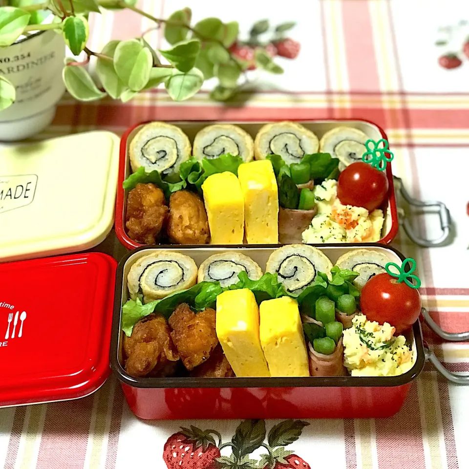 Snapdishの料理写真:くるくるお稲荷弁当🍱。|emi.さん