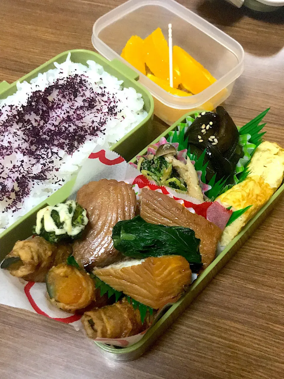 高１男子弁当♡鰤の煮付け|utaさん