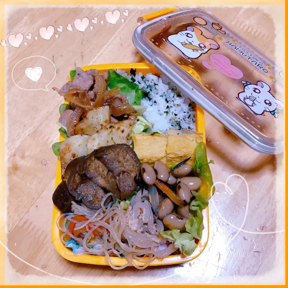 ４／１７ ｗｅｄ
豚の生姜焼き弁当🍴|rinaronarさん