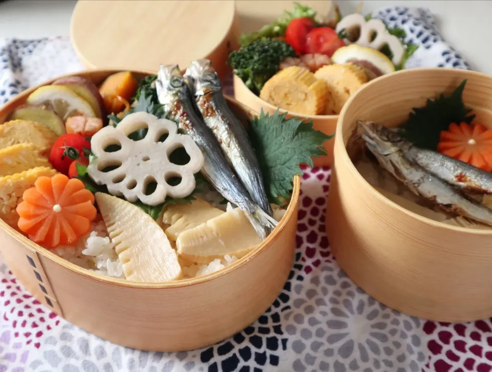 中学生男子年子弁当🍱
筍ごはん🌿|なかじー。さん