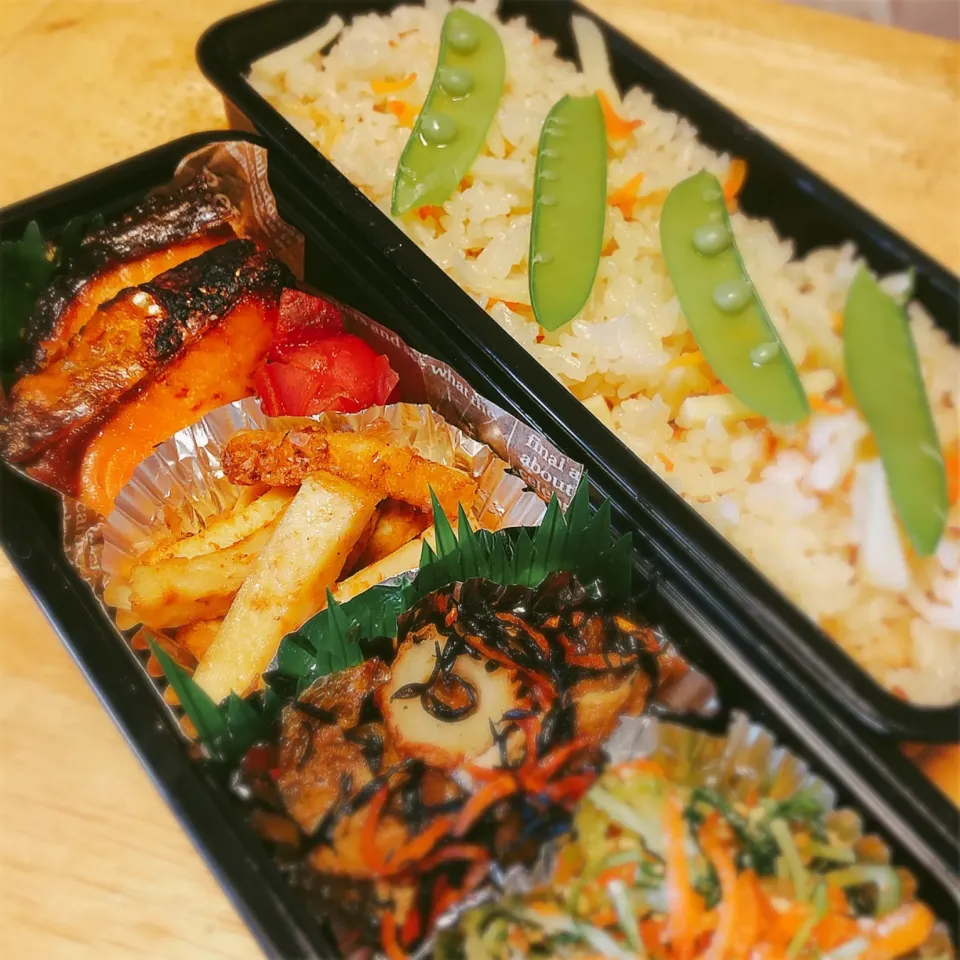 Snapdishの料理写真:男子お弁当❁¨̮
 #手作り弁当  
 #男子高校生弁当 
 #お弁当記録|ゆめぴりかさん