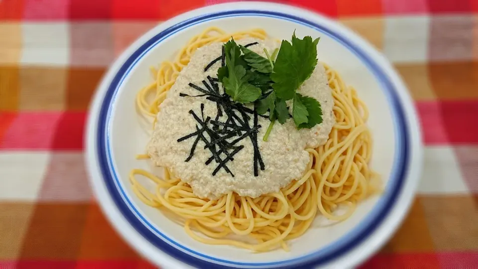 豆腐のクリームごまパスタ|よっしー(=^ェ^=)さん