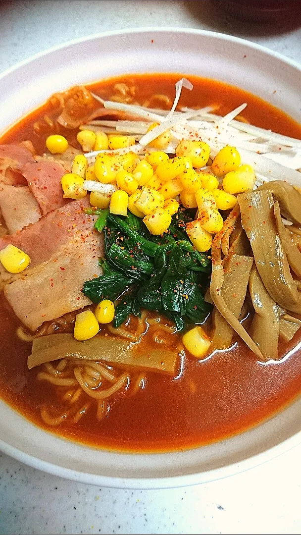 インスタント味噌袋麺から激辛麺に|naomiさん