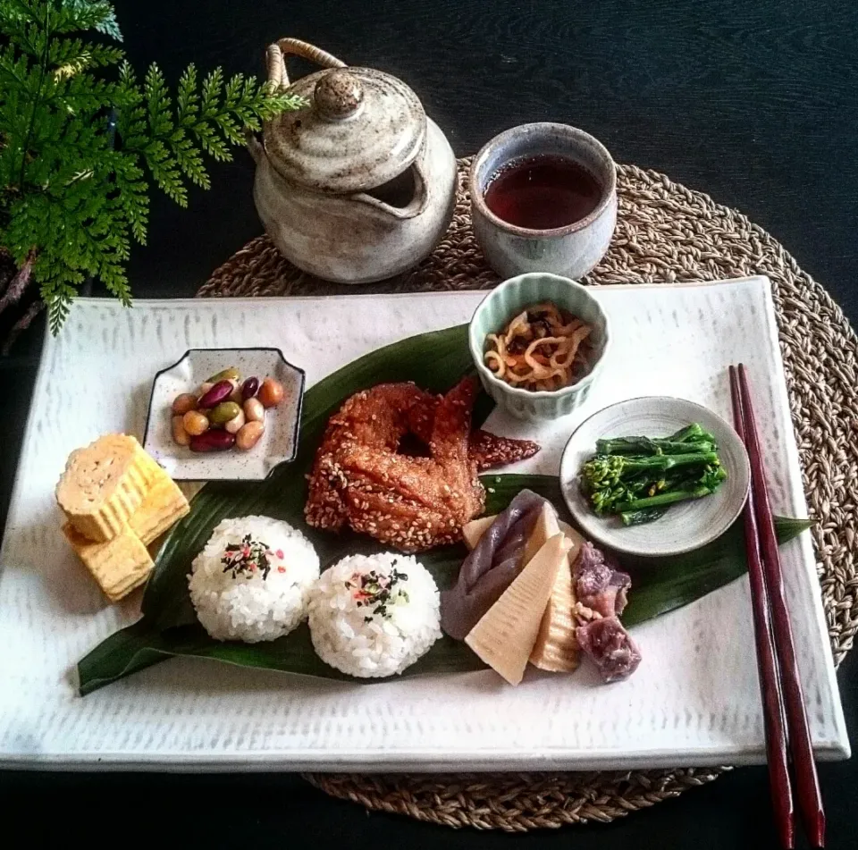 旬の筍の煮物でおうちランチ🎶|瑞さん