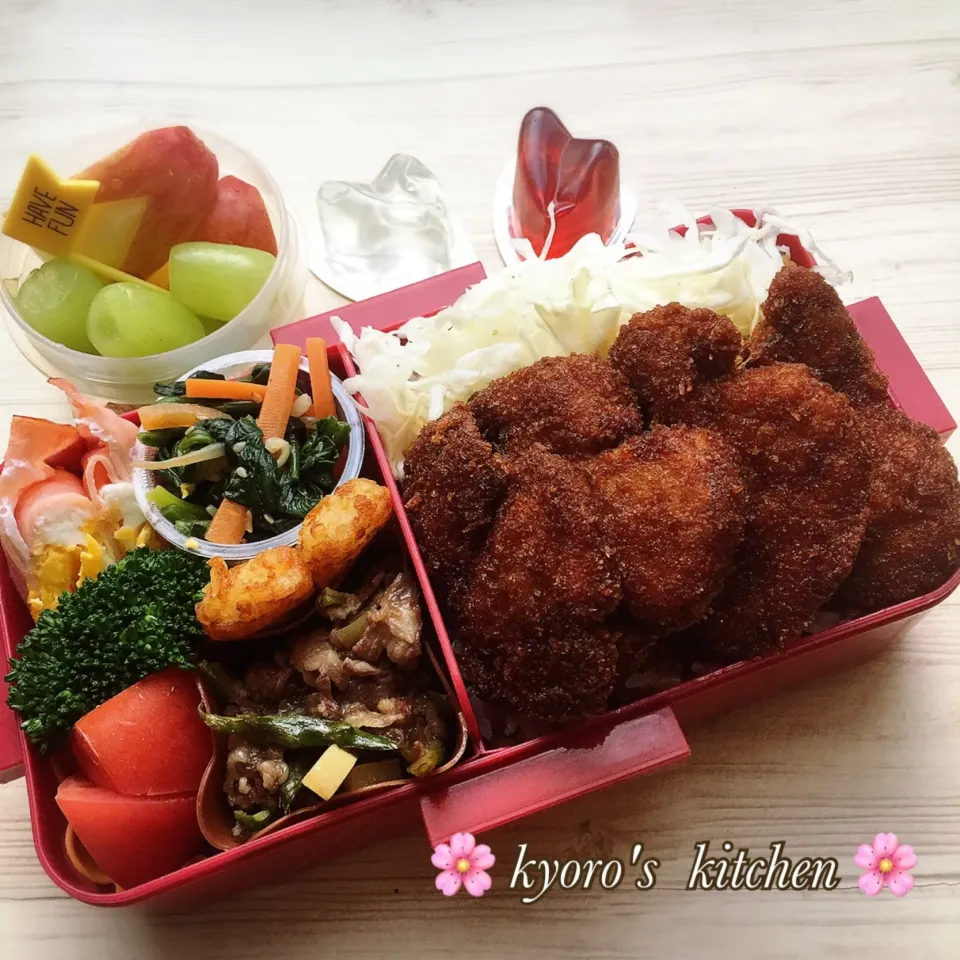 Snapdishの料理写真:2019/04/18 高校男子弁当|kyoroさん