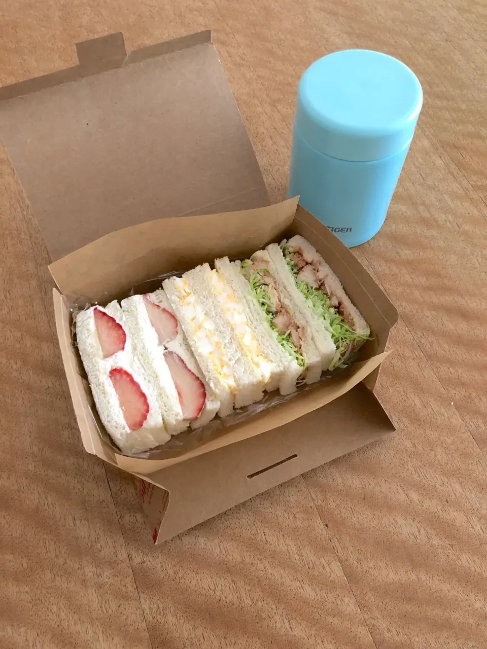 Snapdishの料理写真:サンドイッチ弁当|Sakikoさん