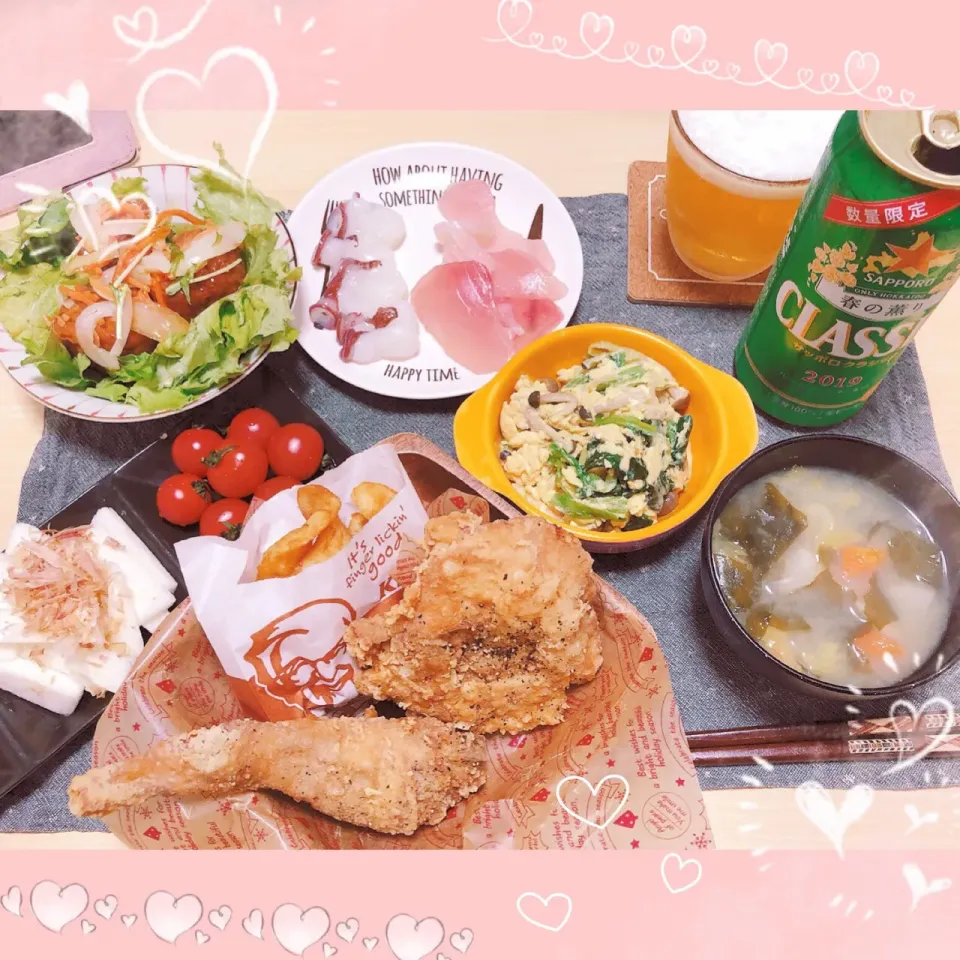 ４／１８ ｔｈｒ
晩ごはん🍴＊○°|rinaronarさん