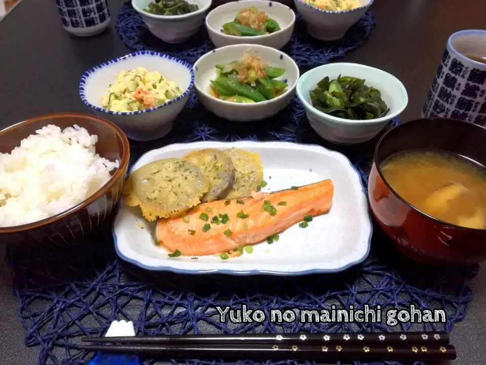 夜ご飯～鮭の塩焼き定食～|cookinyukoさん