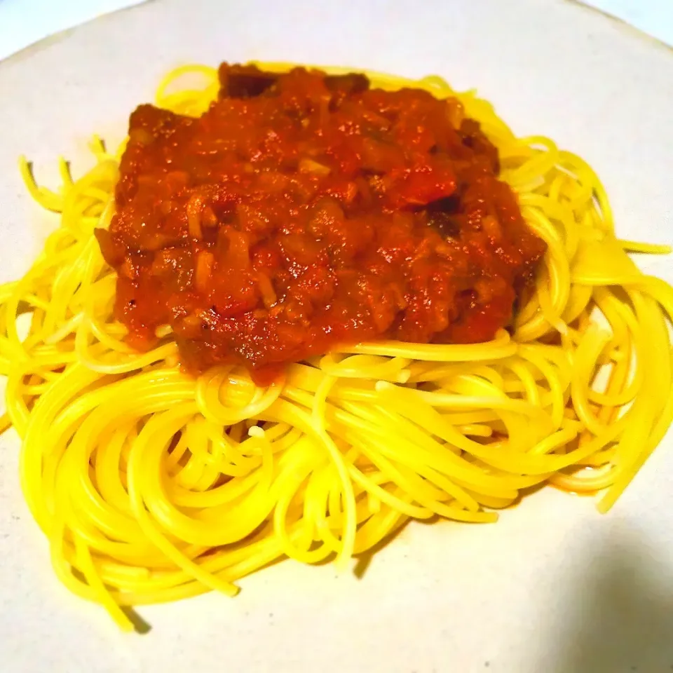 ナスとツナのシシリア風スパゲティー🍝|じょうさん