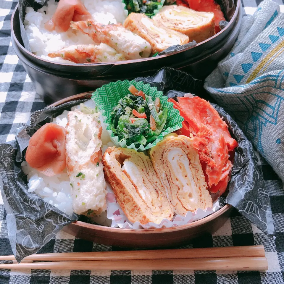 Snapdishの料理写真:2人弁当〜(疲れと菅田将暉😜)|Rie Naganoさん