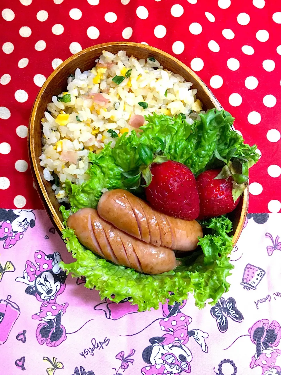 年長さん弁当4日目 #わっぱ弁当  #年長さん弁当  #野田琺瑯  #チャーハン弁当|チョコらんさん