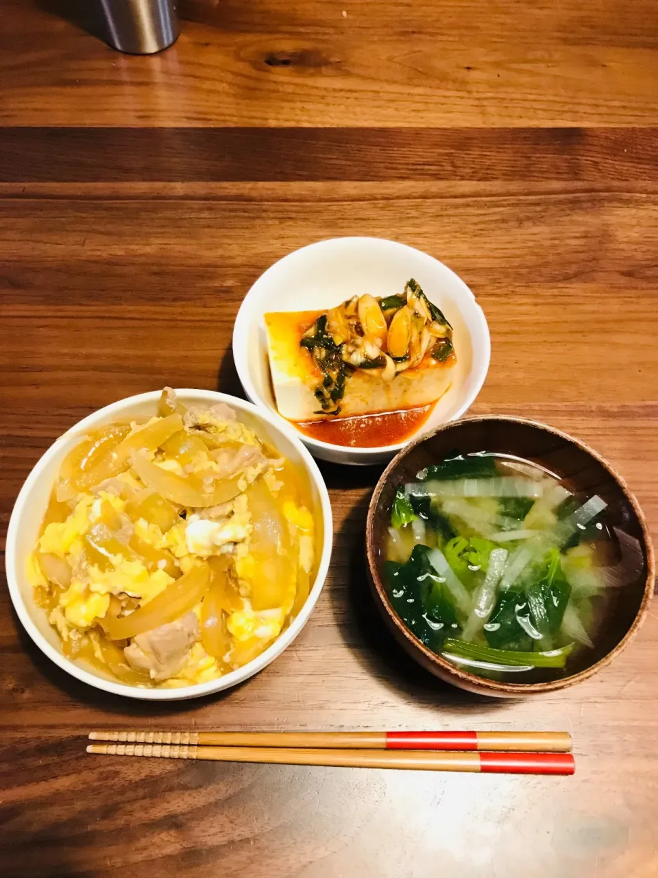 夜ご飯。親子丼、冷や奴|ayaro1004さん