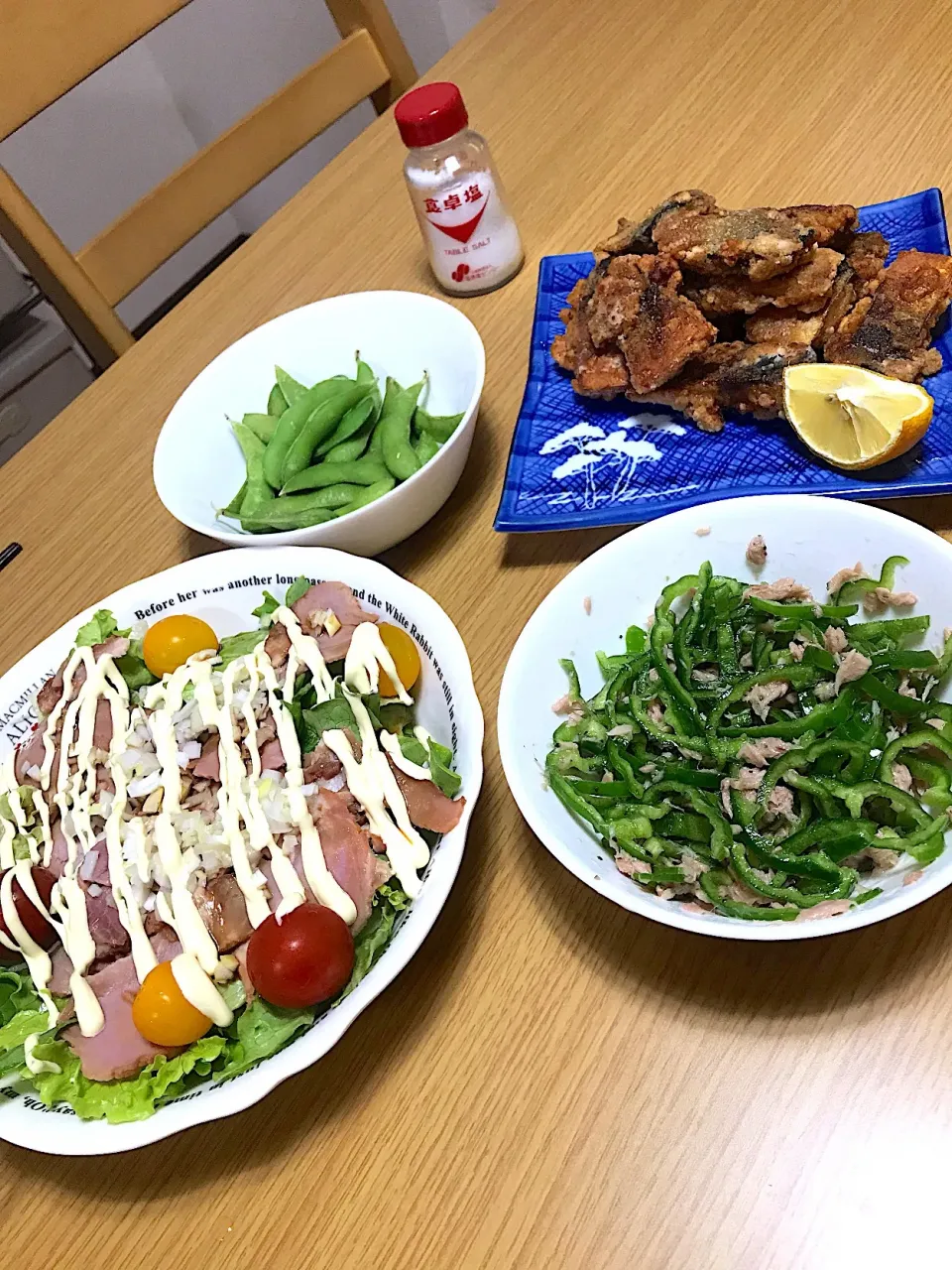 Snapdishの料理写真:酒飲み共働き新婚夫婦の夕飯|共働き営業ウーマンの酒飲みご飯さん