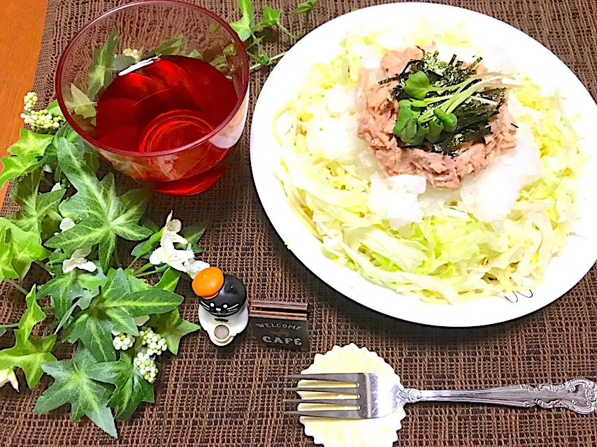 大根おろしとツナの和風パスタ🍝|バシュランさん