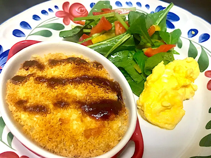 Snapdishの料理写真:揚げないカニカマクリームポテトコロッケ🥔|ナタママさん