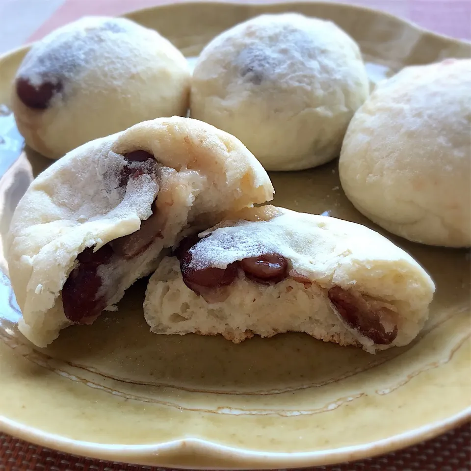 金時豆お豆腐パン♪二次発酵なし|❁❁❁さん