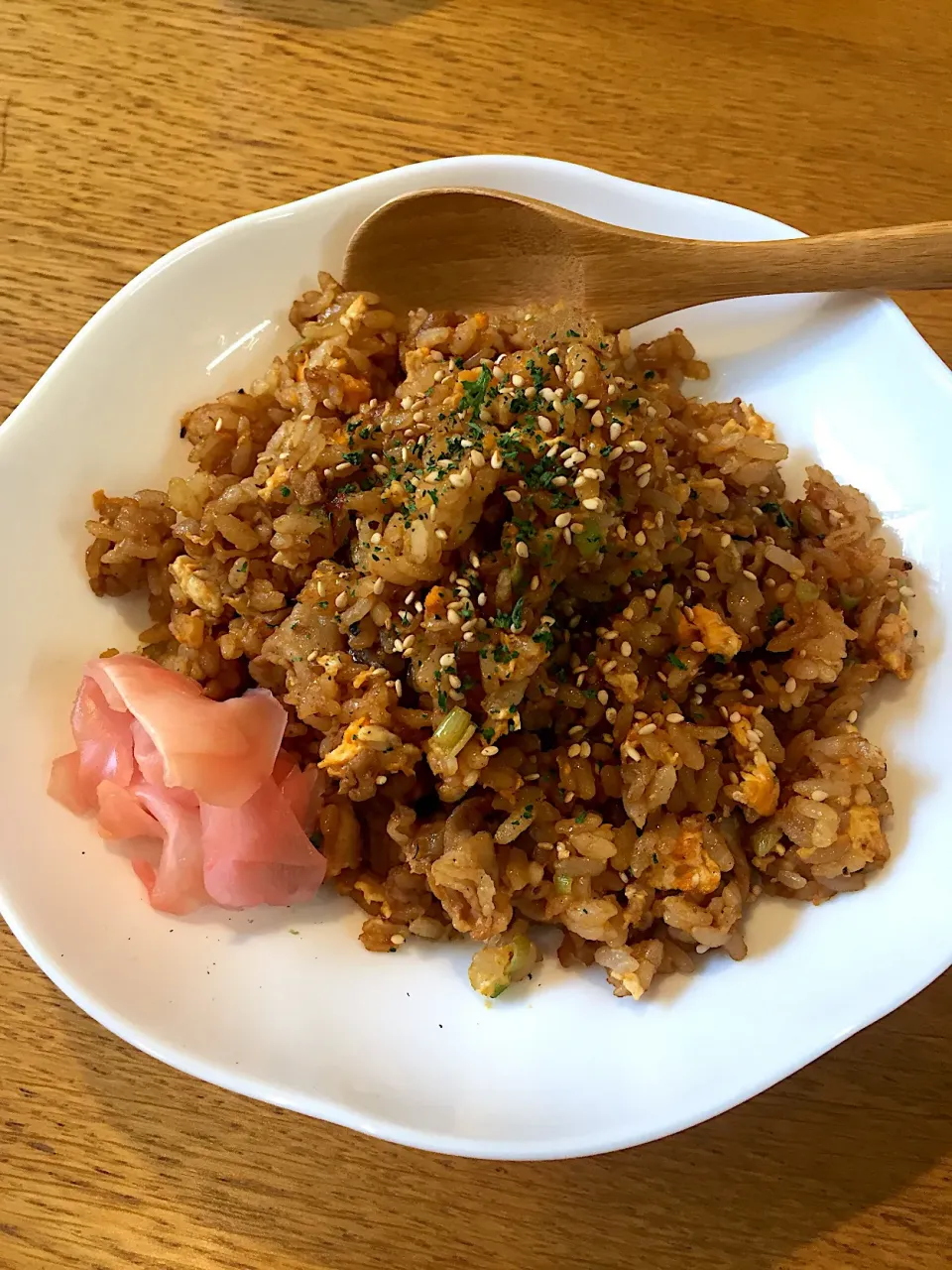 豚みそガーリック焼き飯 #マルサンアイ鮮度味噌|まつださんさん