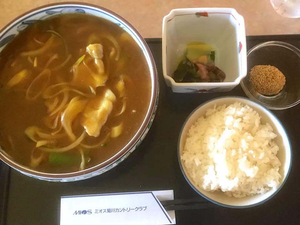 カレーうどん定食|あじょさん