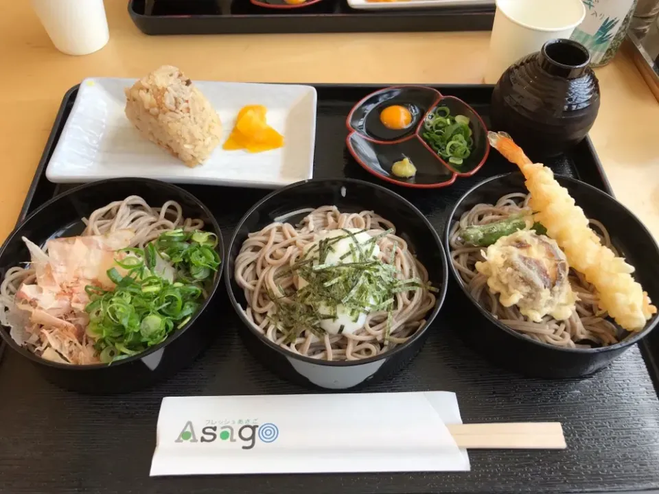 Snapdishの料理写真:4月21日お昼ご飯。フレッシュ朝来  城跡そば。|あやさん