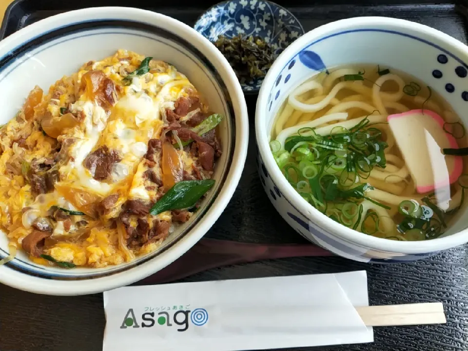 鹿肉丼セット|のぶさん