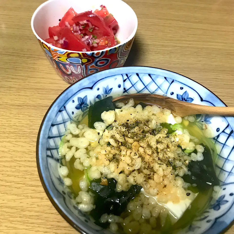 トマトのマリネと豆腐とお出汁のスープ|Masamiさん