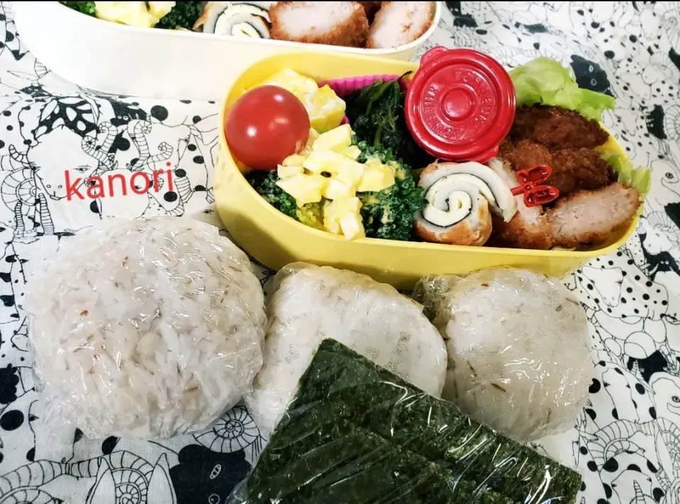 バレーボール応援弁当
#次女作しおむすび|かのりさん