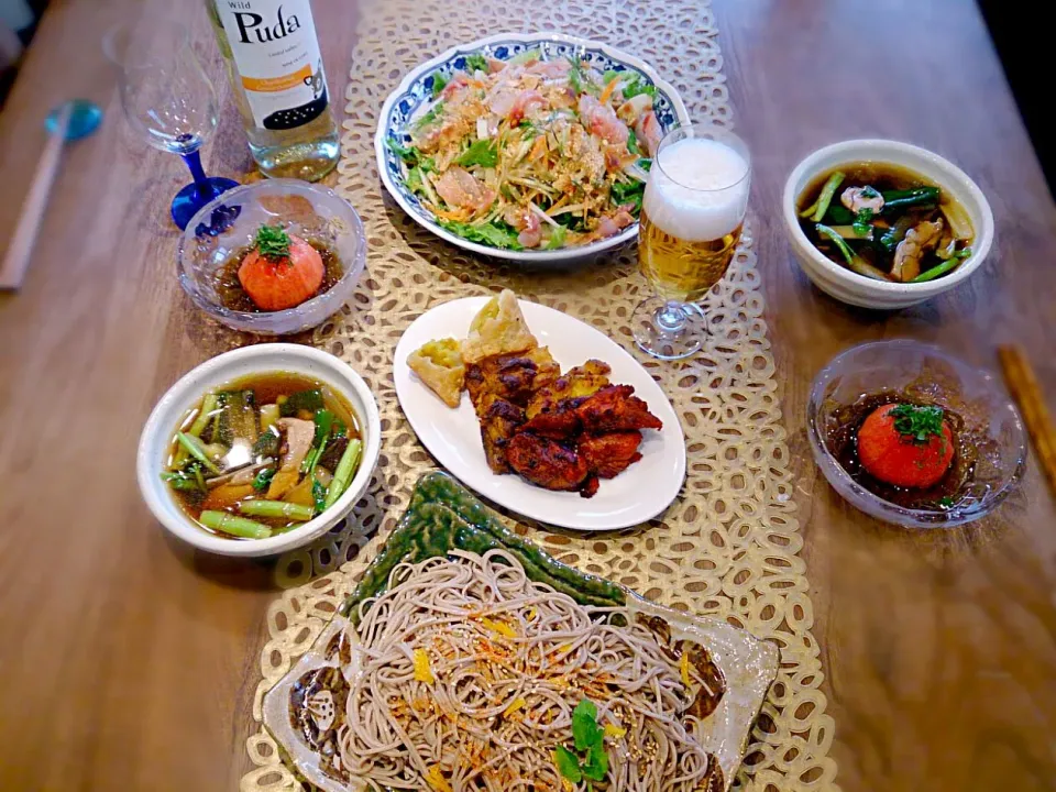 きじ蕎麦のある日の食卓|古尾谷りかこさん