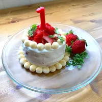 一歳誕生日ケーキ|智美さん