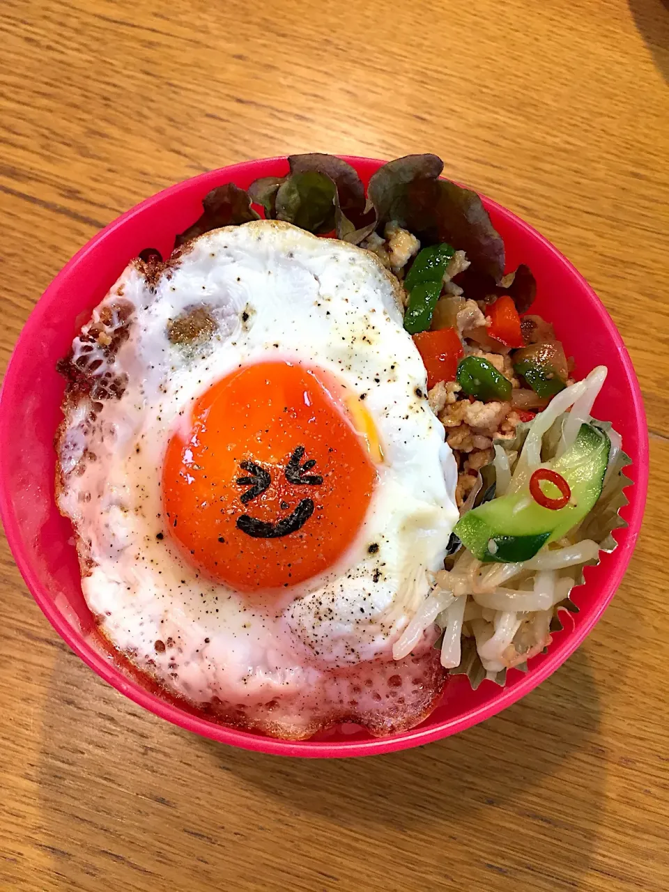 高校生息子とJK弁当  ガパオライス|まつださんさん