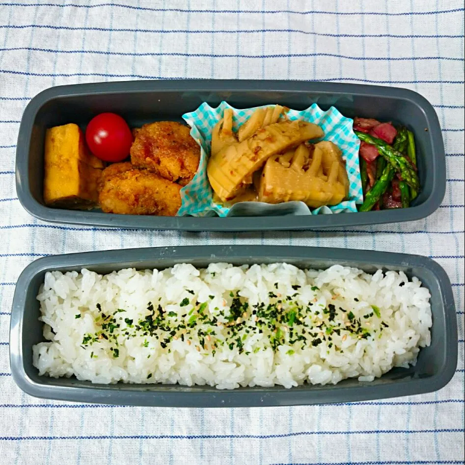 Snapdishの料理写真:たけのこの土佐煮弁当|jun(・x・)さん