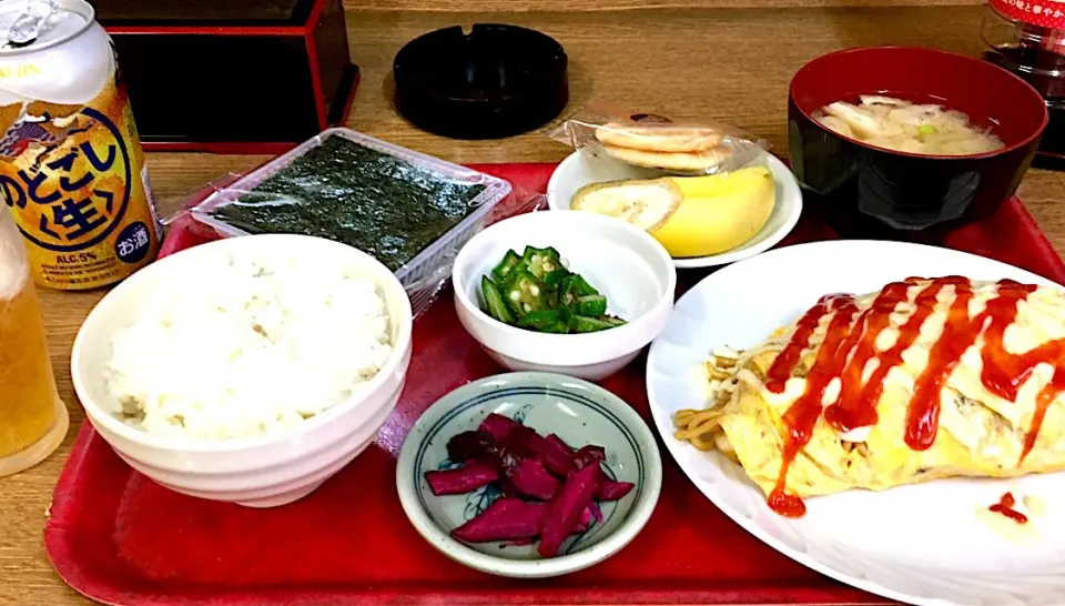 オムそば定食
#食事処喜代
・炭水化物ランチ❓|mottomoさん