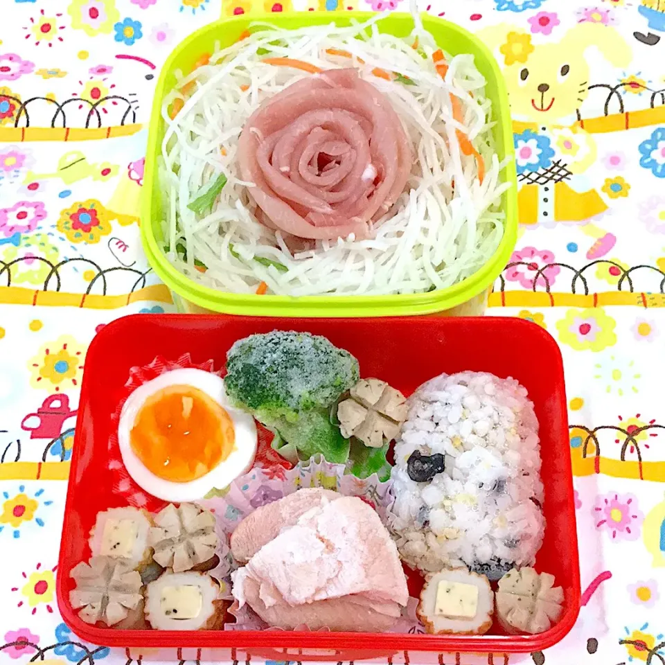 ある日のお弁当
#お弁当初心者|くまのんさん