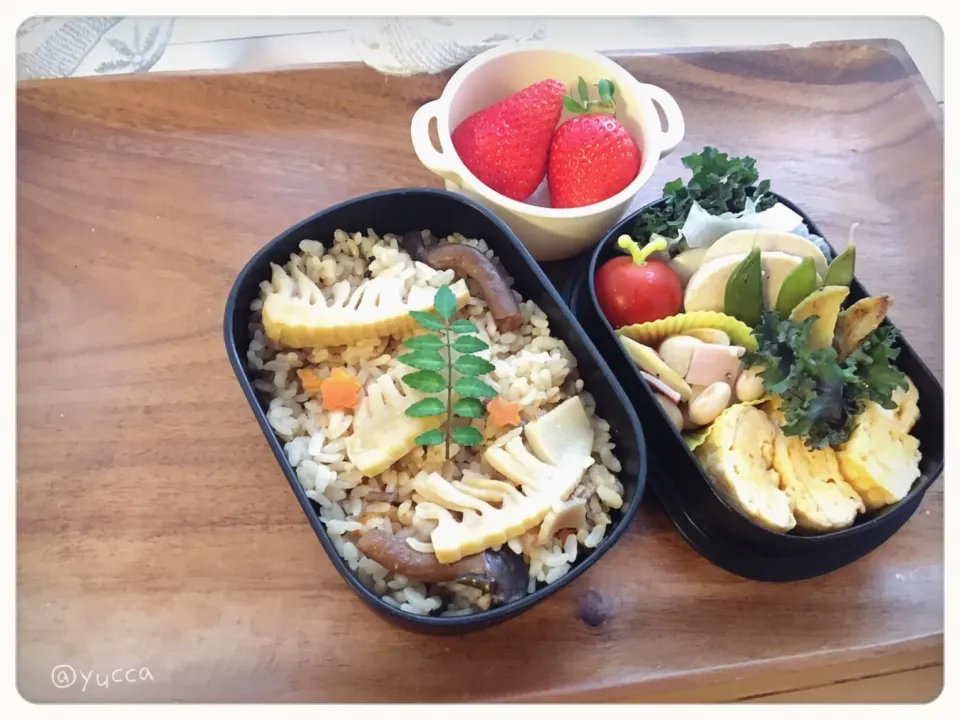 Snapdishの料理写真:JK弁当🌿2019.4.24(Wed.)|yucca@さん