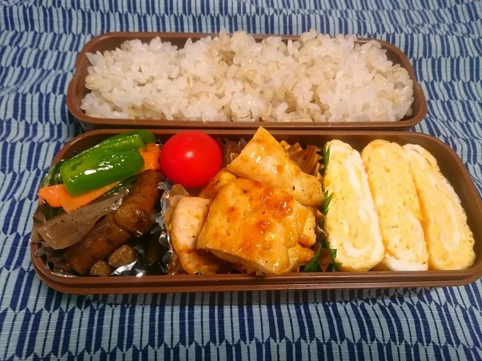 Snapdishの料理写真:☆今日のお弁当☆  パパのお弁当作り始めました。|hamamaさん